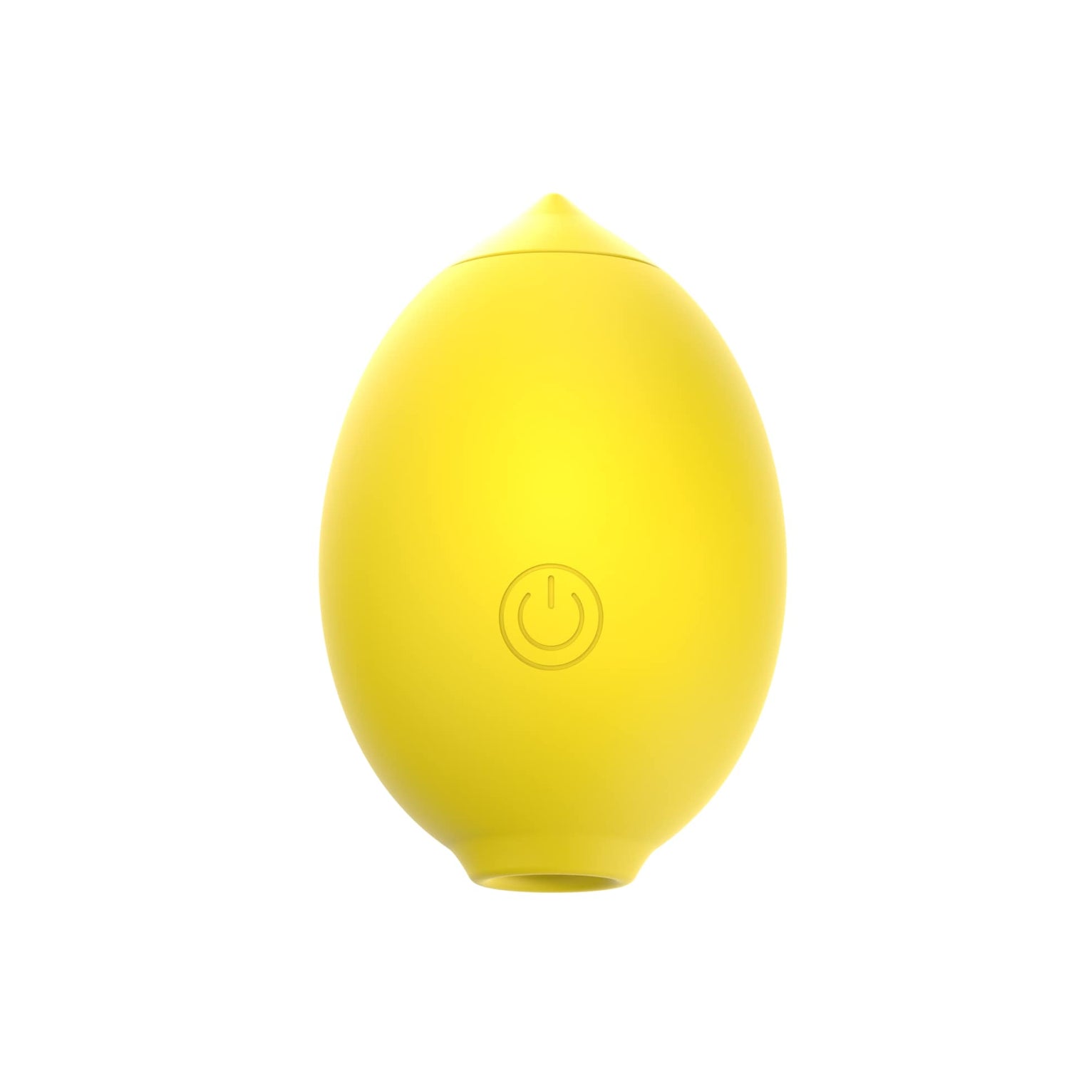 Lemon Pulsating Air Suction Massager in vibrant yellow color, featuring a playful citrus-inspired design.