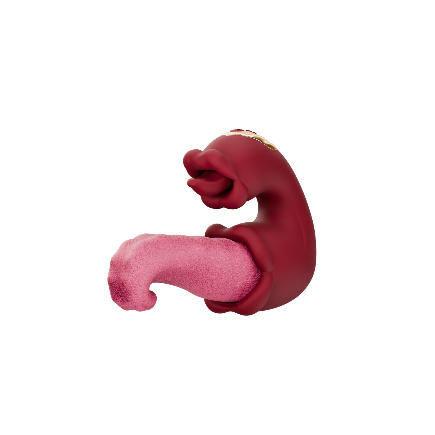 Wet Smooches Mouth Licking Tongue Vibrator provides dual stimulation with a tongue-like design.