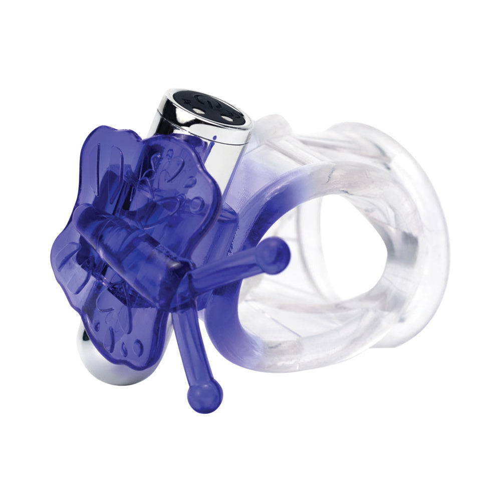 Wet Dreams Flutter Butter Cock and Ball Sling Purple - Image 2
