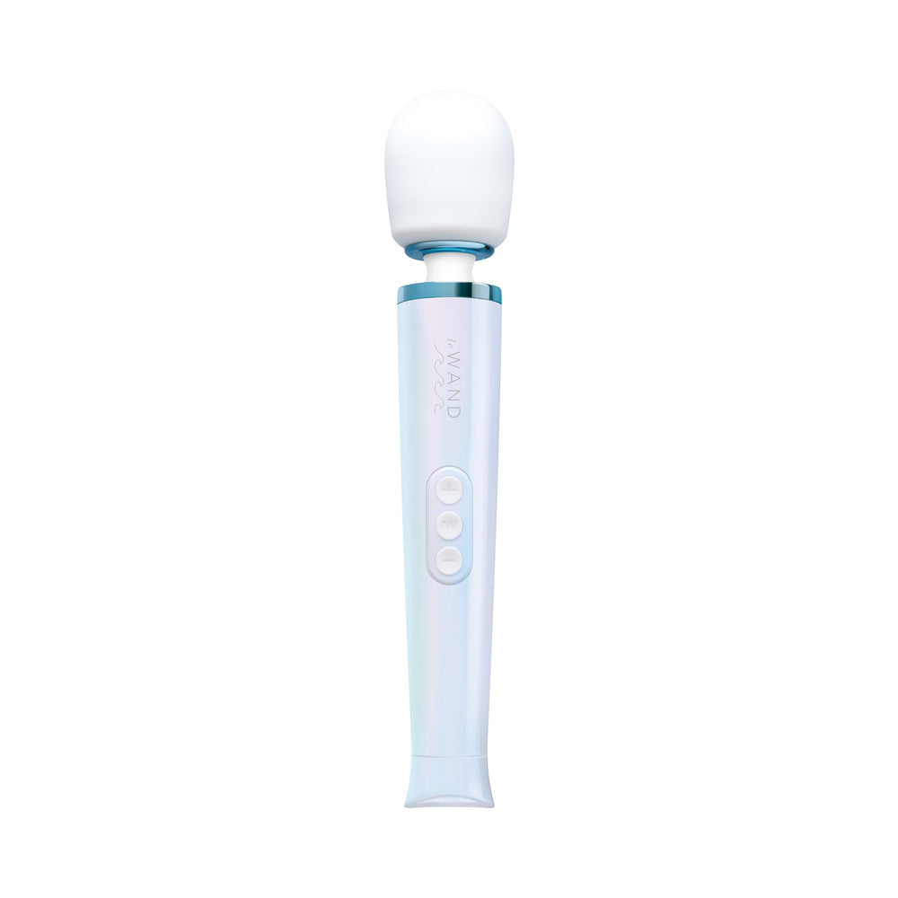 Le Wand Dive Submersible Vibrating Massager Seashell in sleek design with ergonomic handle.
