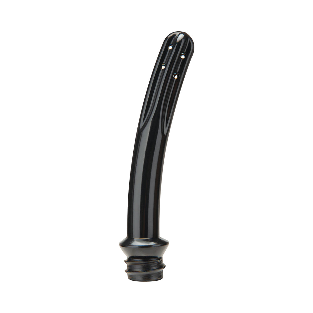 b-Vibe Essentials Enema Douche With Nozzle 310 ml Black smooth black nozzle for easy pre-play cleansing.