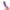 Together Glow On The Go Mini Wand Vibrator Purple held in hand, showcasing its compact design and soft silicone finish.