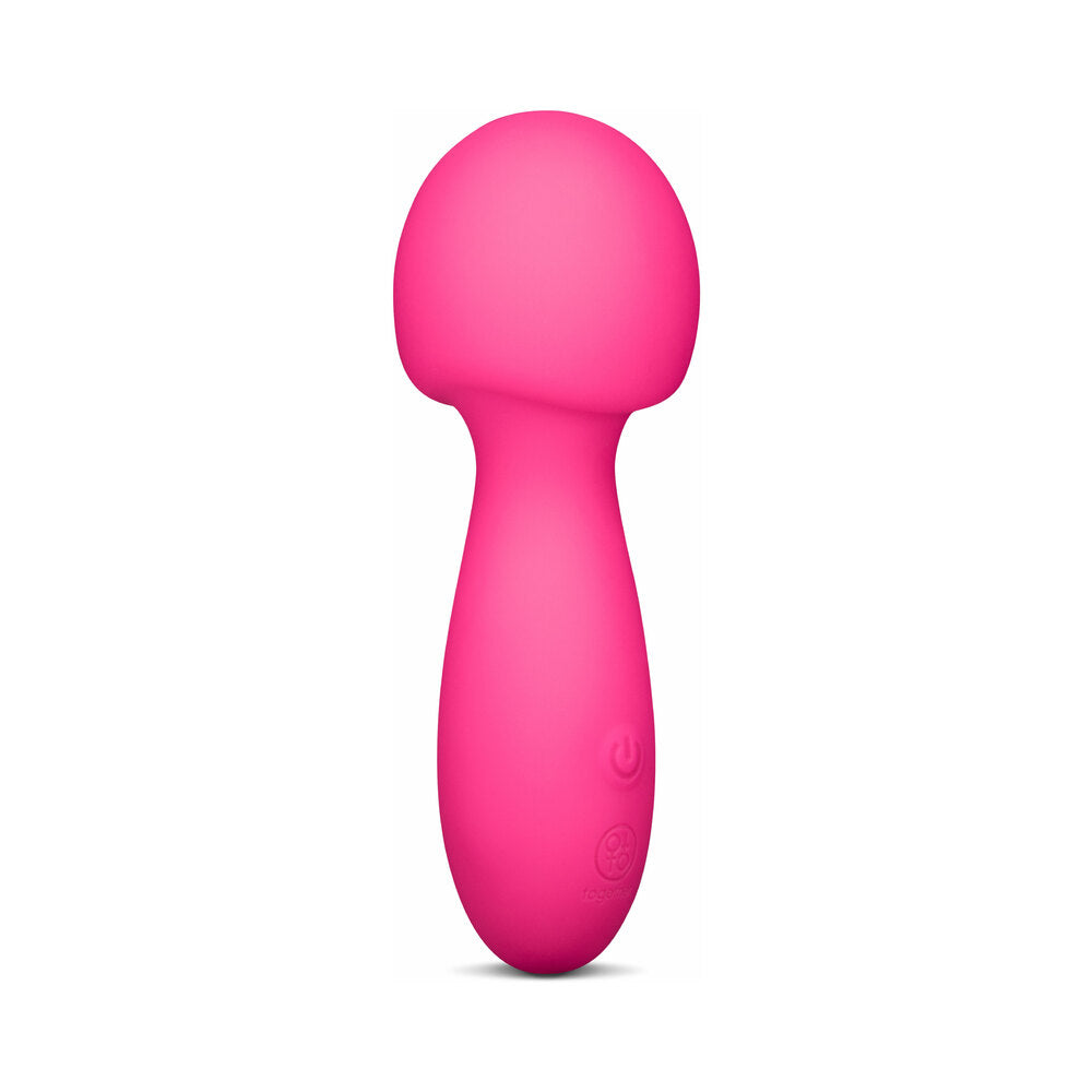 Together Spark On The Go Mini Wand Vibrator in bright pink, compact design for travel and pleasure.