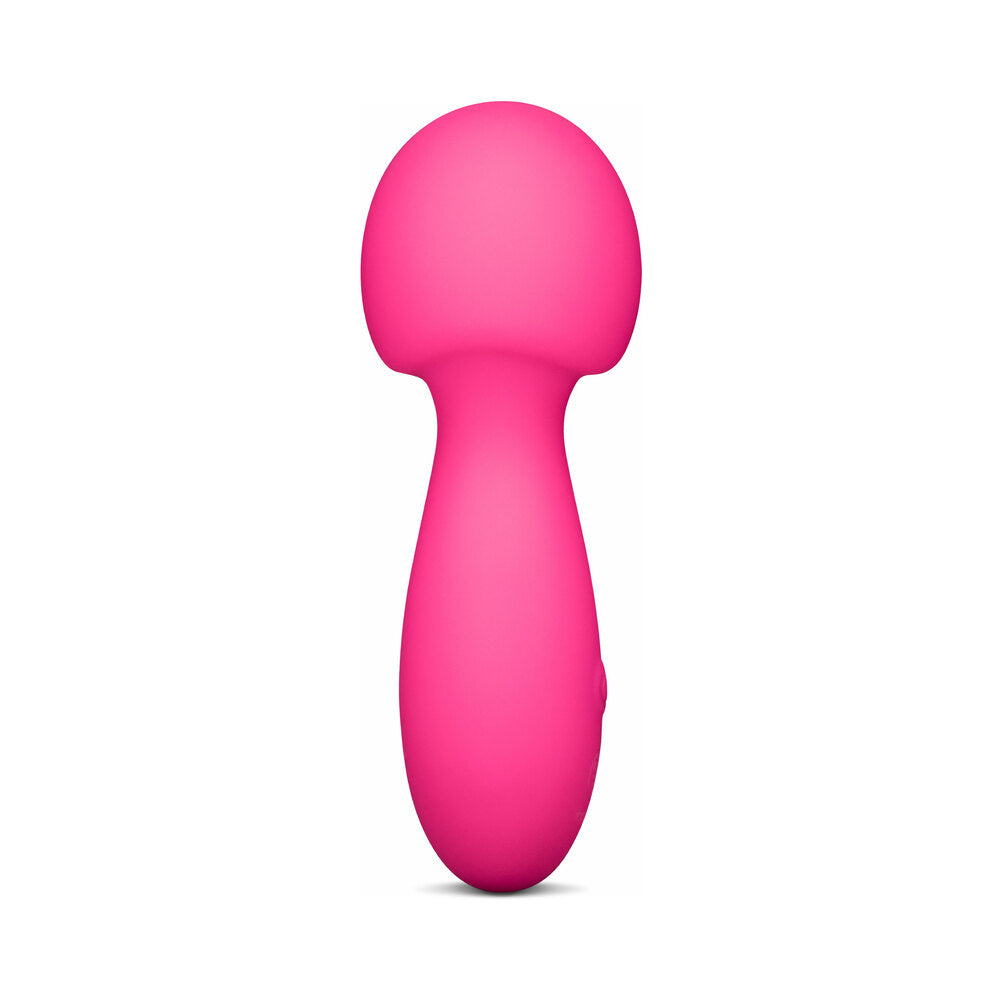 Together Spark On The Go Mini Wand Vibrator in vibrant pink, designed for compact travel and satisfying vibrations.