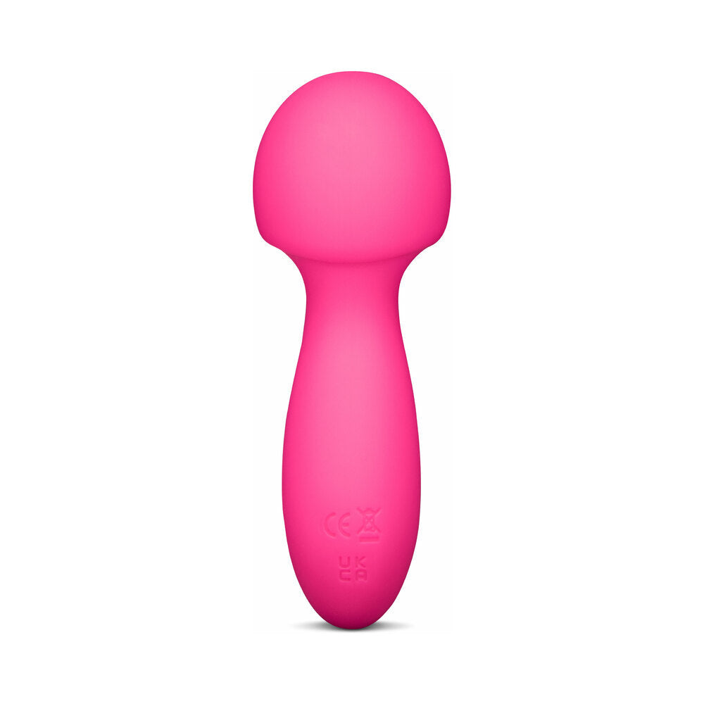 Together Spark On The Go Mini Wand Vibrator in vibrant pink, designed for portable pleasure and intimate moments.