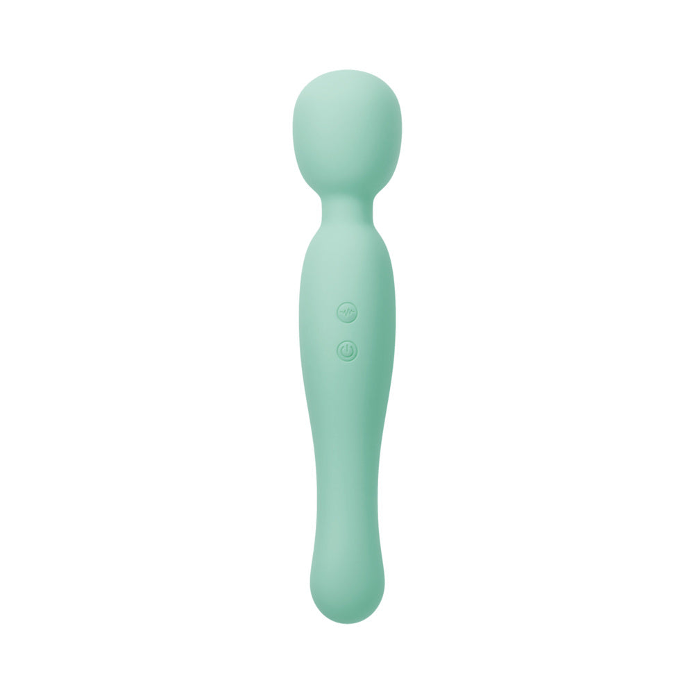 Blush Collection Amelia Massage Wand Seafoam in soft seafoam shade for internal and external pleasure.