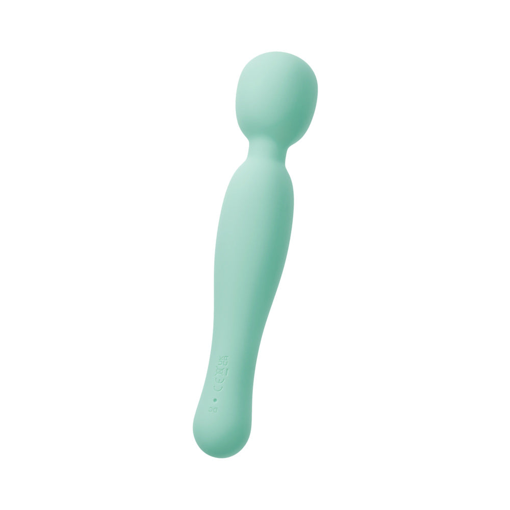 Blush Collection Amelia Massage Wand Seafoam in soft seafoam shade for G-spot and clitoral stimulation.