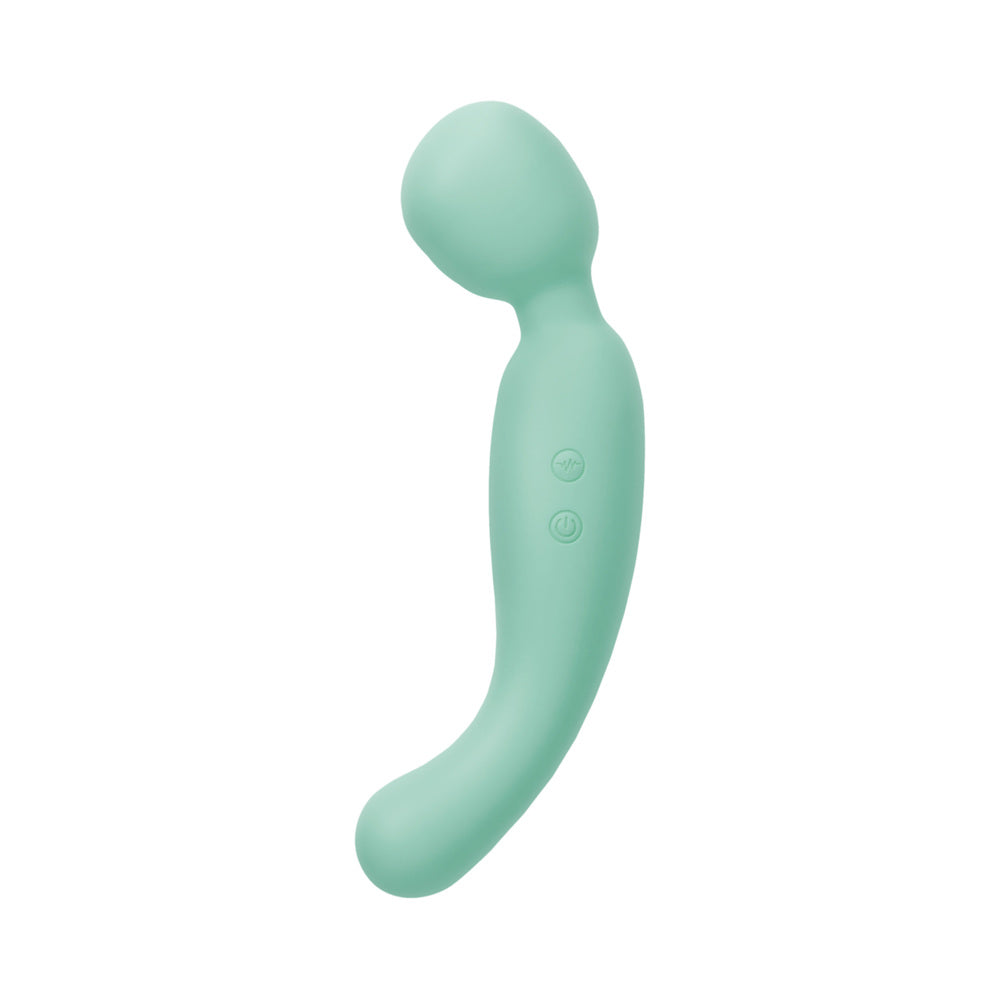 Blush Collection Amelia Massage Wand Seafoam in soft seafoam color for G-spot and clitoral stimulation.