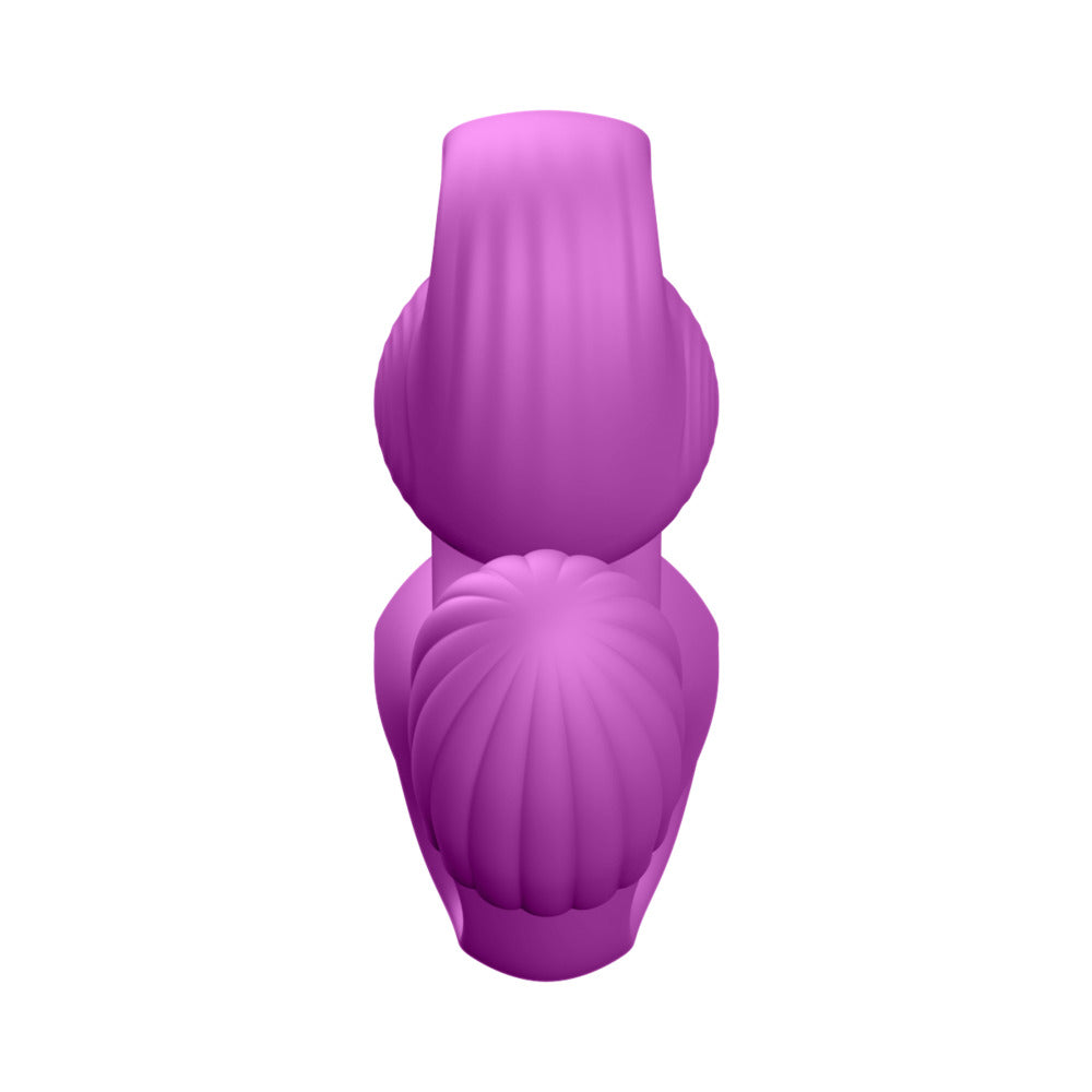 Luv Inc RV81 Rolling Rabbit Vibrator in vibrant pink, designed for dual stimulation and ergonomic comfort.