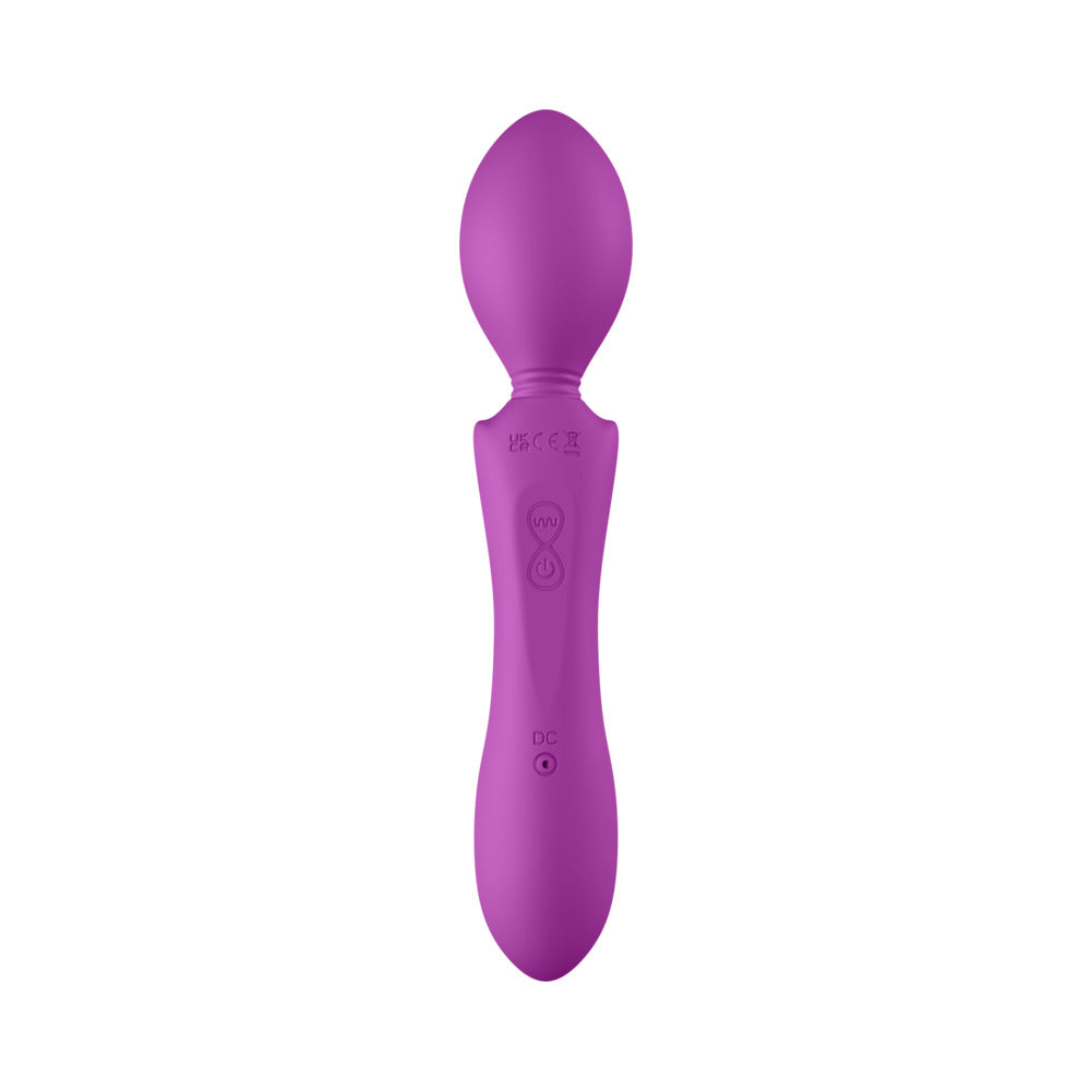 Luv Inc GW89 Double-Ended Grinder Wand Purple with unique grinding head and G-spot stimulator.
