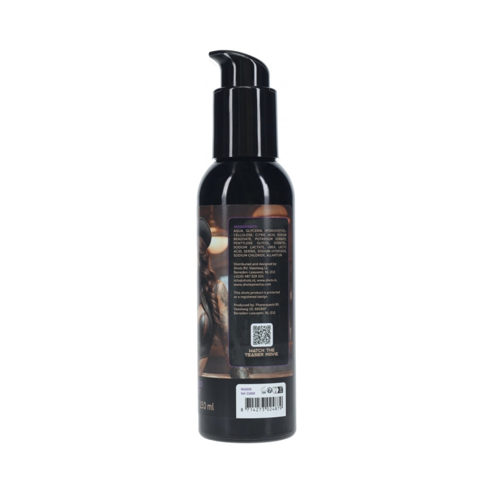 Masturs Misty Water-based Lubricant 5.1 Oz black bottle with pump and label, water-based sexual lubricant.
