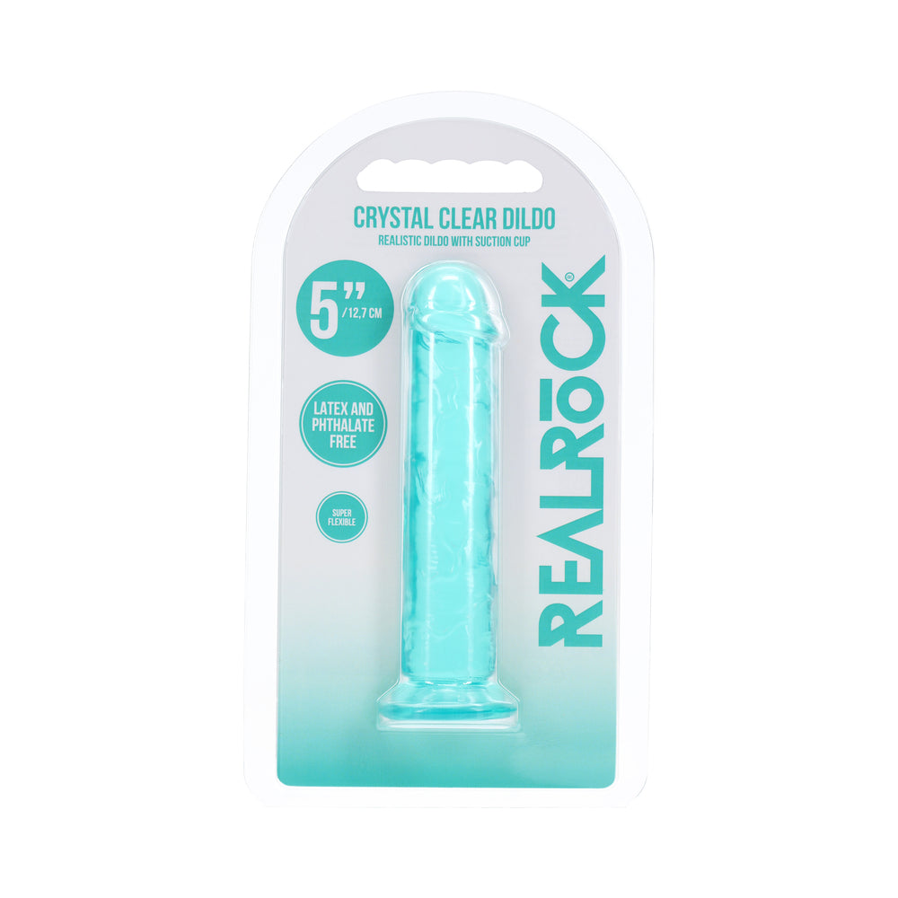 Realrock Realistic Dildo 5 Inch Turquoise