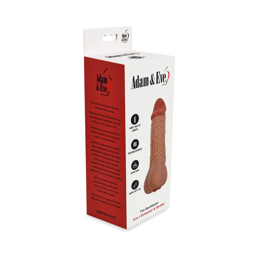 Adam & Eve The Beefmaster 2-in-1 Enhancer and Stroker - Image 7