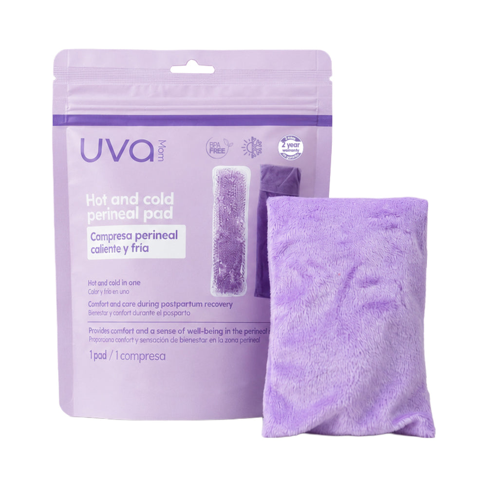UVA Hot & Cold Perineal Compress in packaging for postpartum relief and comfort.