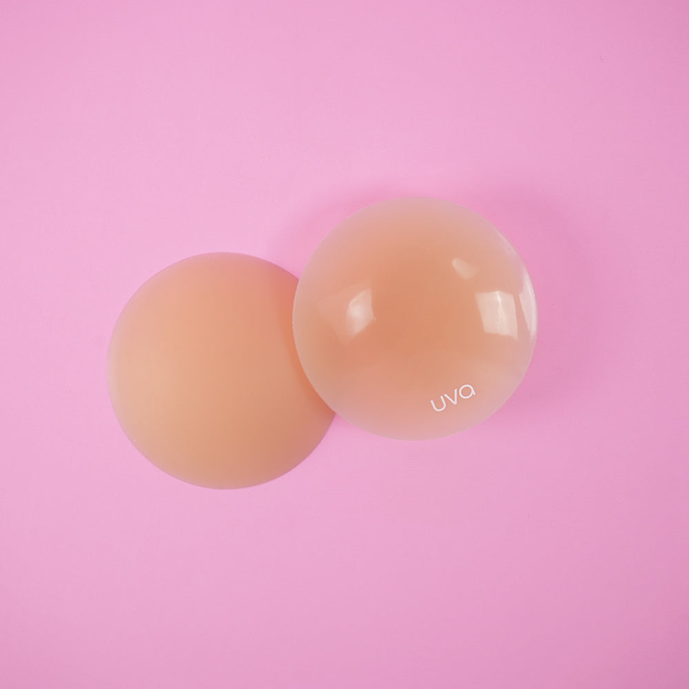 UVA Caramel Non-Adhesive Round Nipple Covers - Image 2
