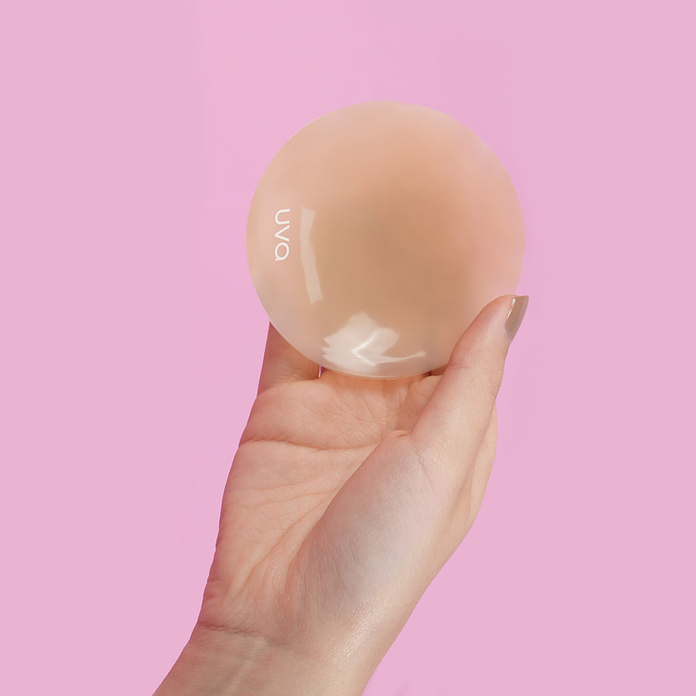 UVA Caramel Non-Adhesive Round Nipple Covers - Image 3