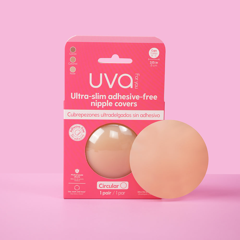 UVA Caramel Non-Adhesive Round Nipple Covers - Image 4
