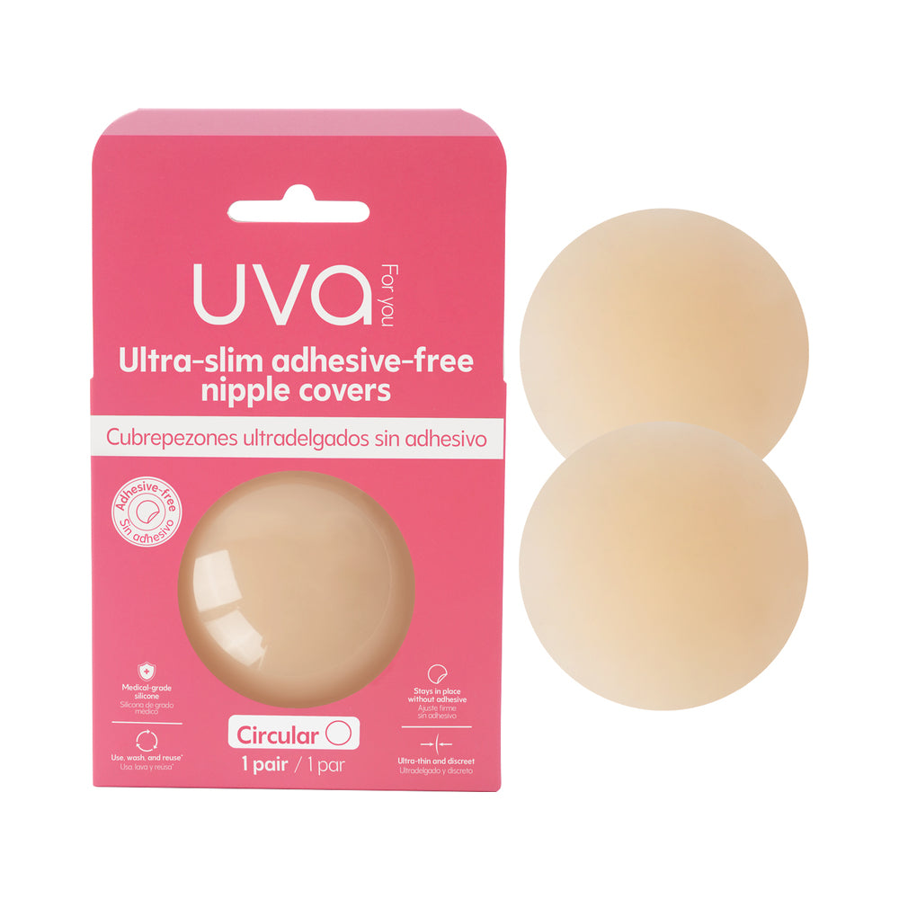 Uva Vanilla Non-adhesive Round Nipple Covers