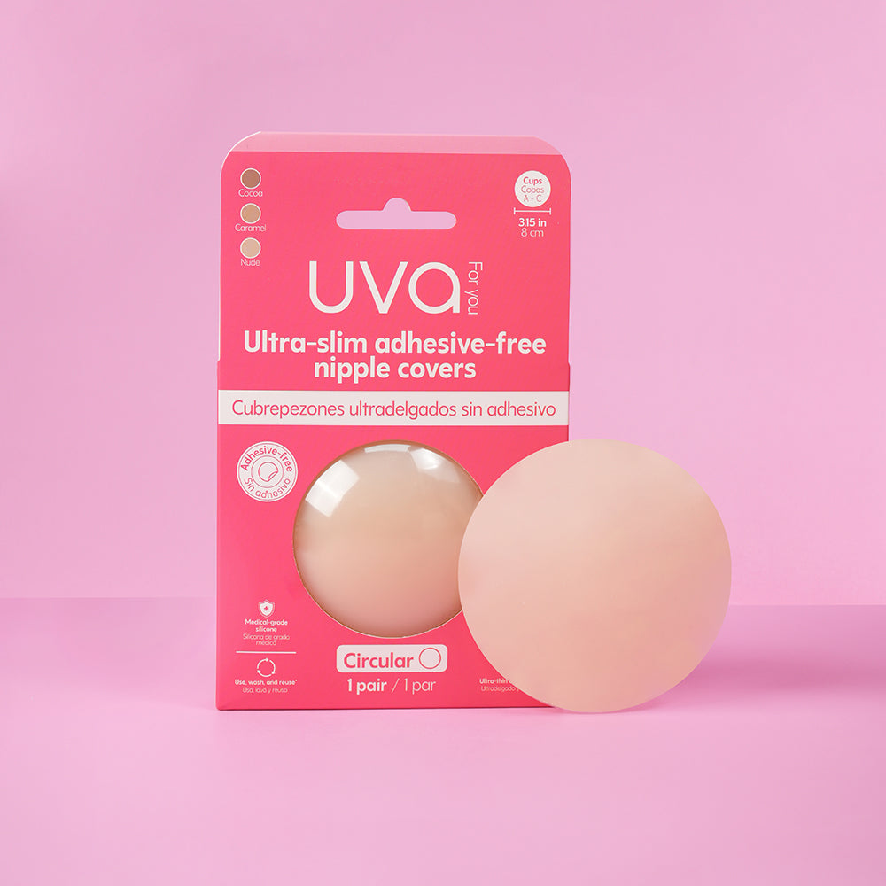 Uva Vanilla Non-adhesive Round Nipple Covers - Image 4