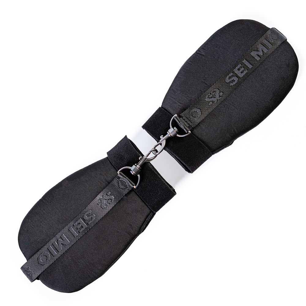 Sei Mio Getting Out Of Hand Bondage Mittens designed for playful restraint in the bedroom, featuring a secure attachment.