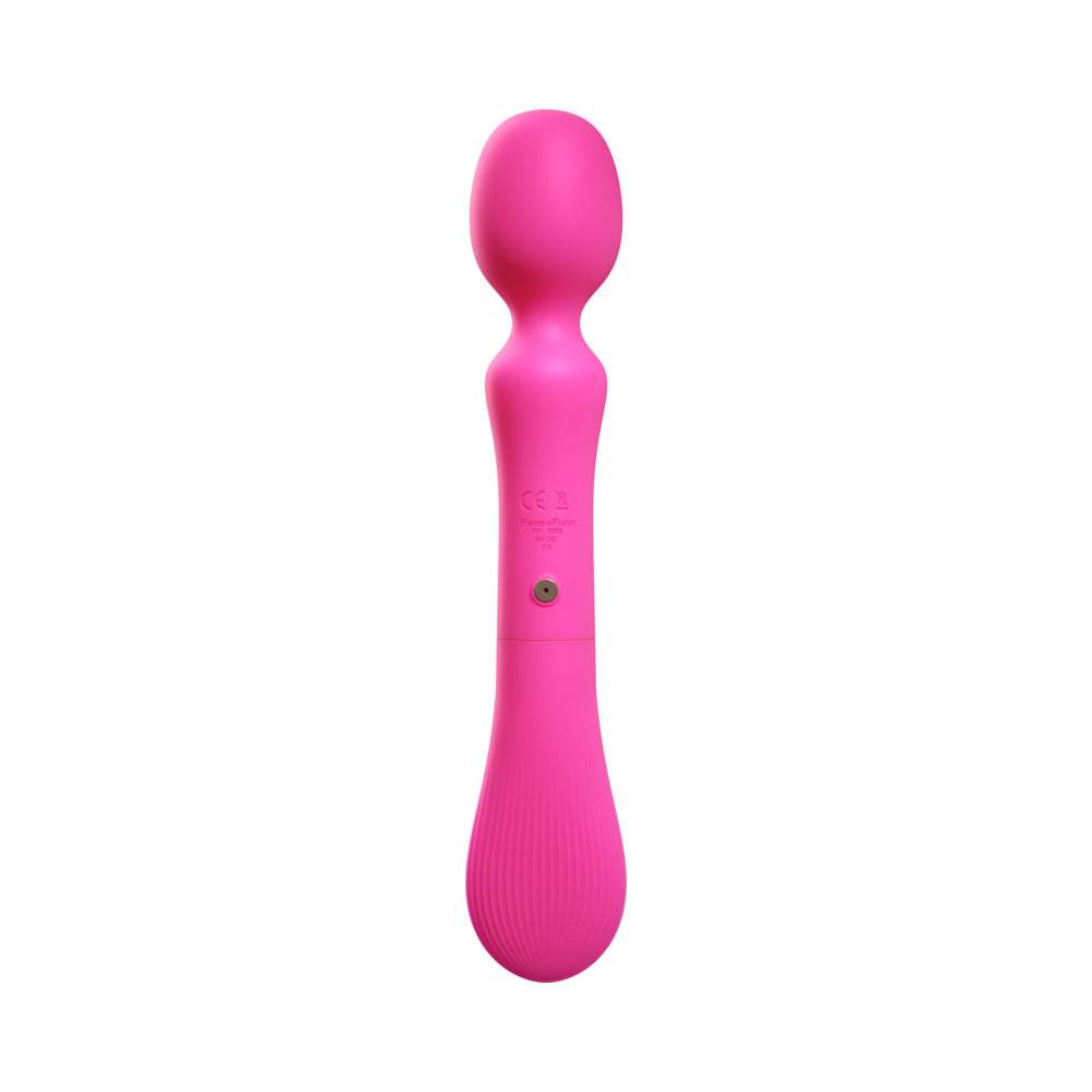 FemmeFunn Solia Wand Massager Pink displayed from the front against a white background.