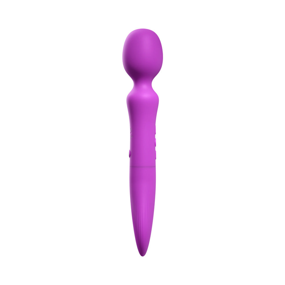 FemmeFunn Solia Wand Massager Purple featuring a sleek design and vibrant color for elegant personal care.