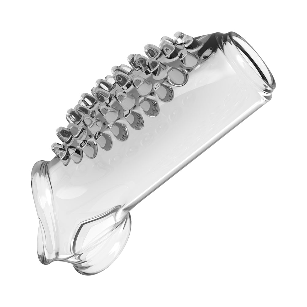 Nasstoys Magic Dual Penis Sleeve Kit Clear with raised nubs for enhanced stimulation and pleasure.