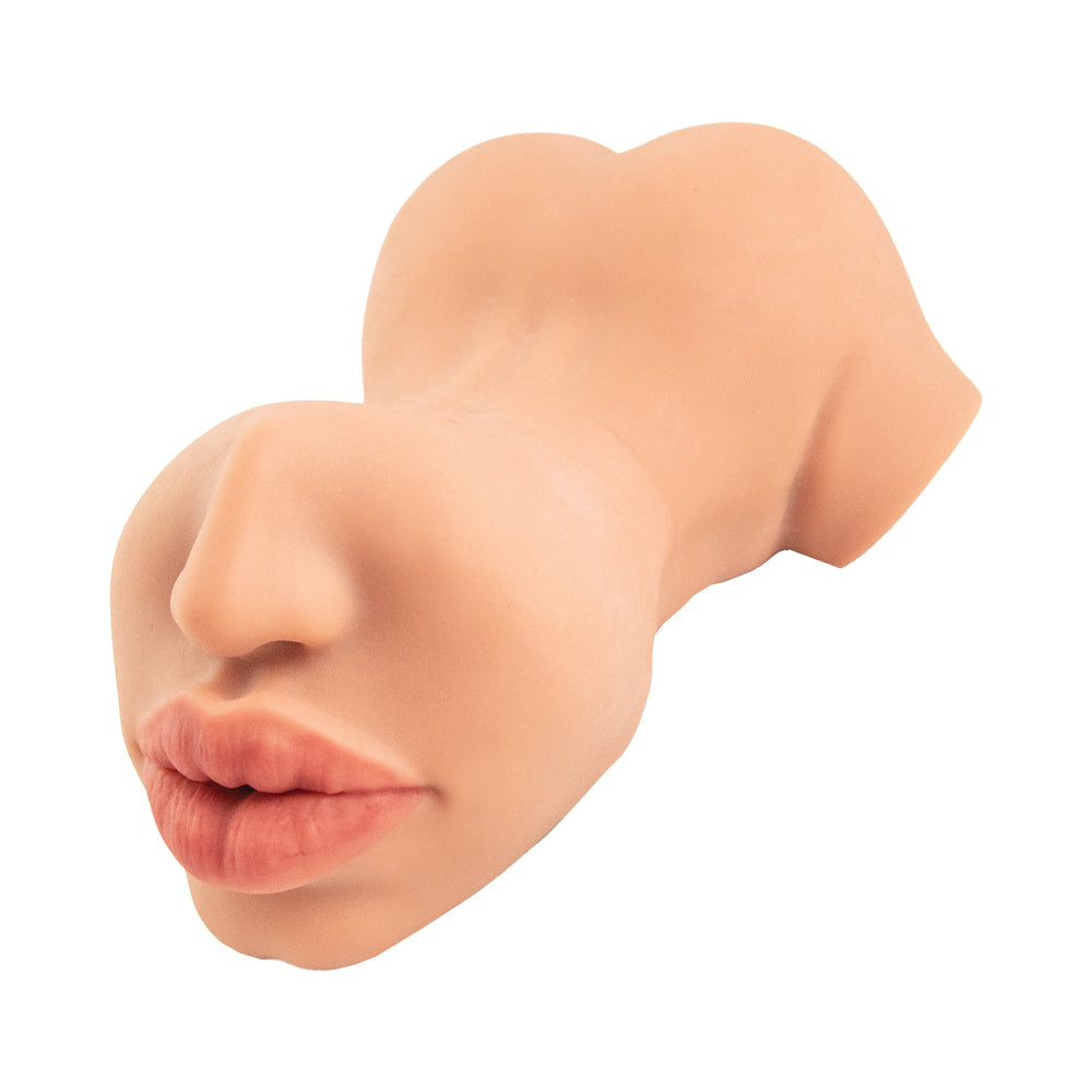 Nasstoys Dream-gasm Masturbator Cheerleader 1 Beige realistic mouth entry for enhanced solo play sensations.