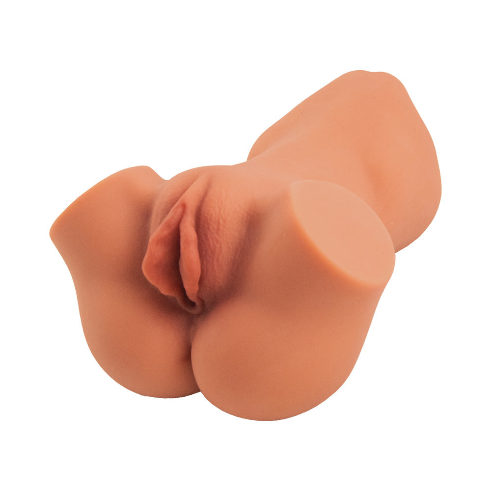 Dream-gasm Masturbator Cheerleader 1 Brown featuring a lifelike pussy opening and textured interior.