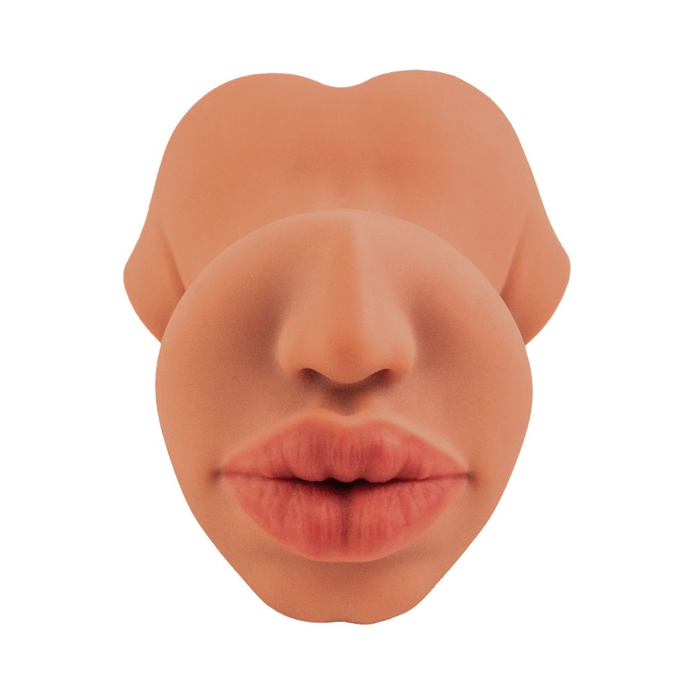 Dream-gasm Masturbator Cheerleader 1 Brown realistic mouth opening for versatile pleasure experience.