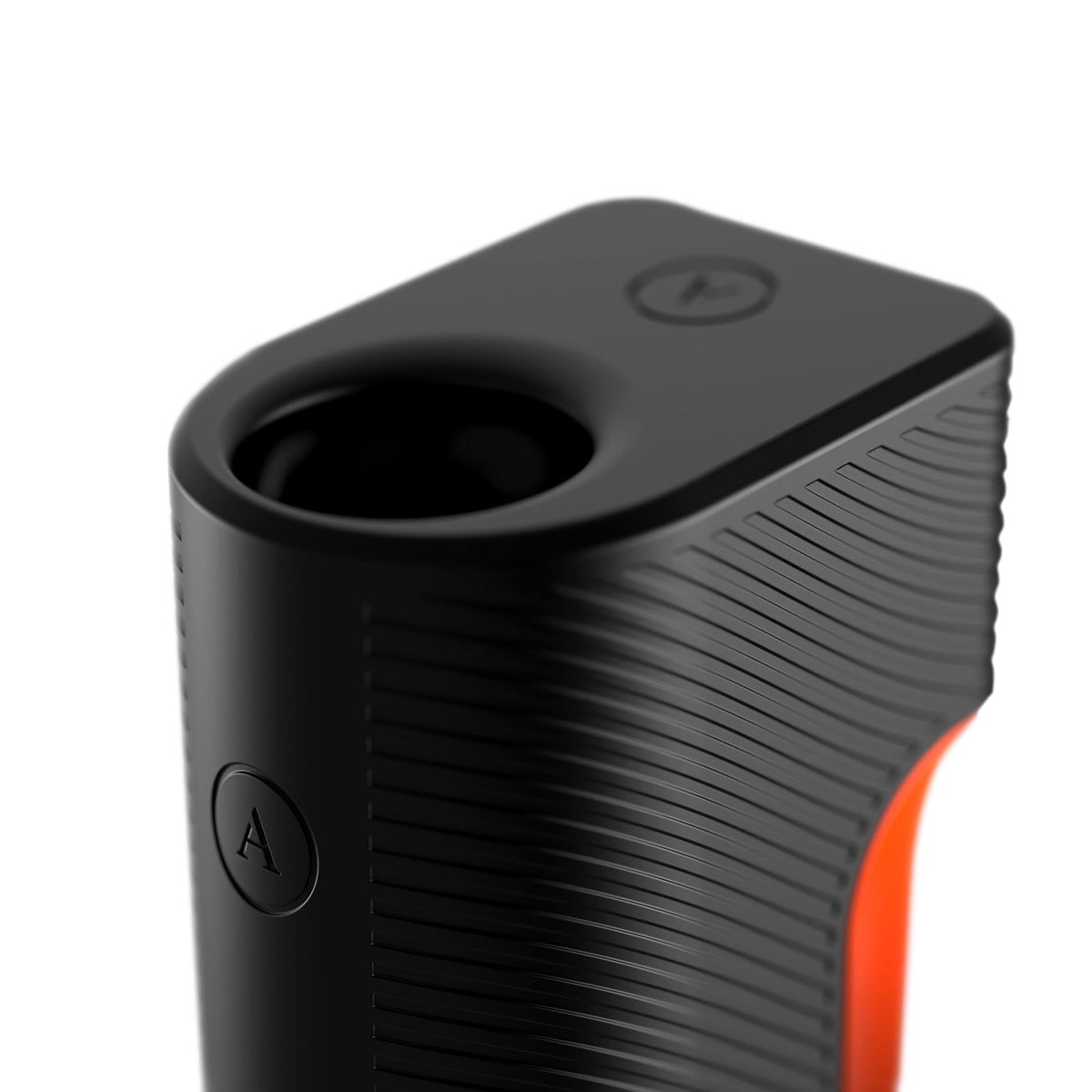 Close-up of the Arcwave Air Pulse Masturbator Black, showing ergonomic design and open sleeve for stimulation.