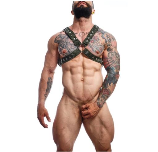 Male Basics DNGEON Classic Cross Harness Camo One Size