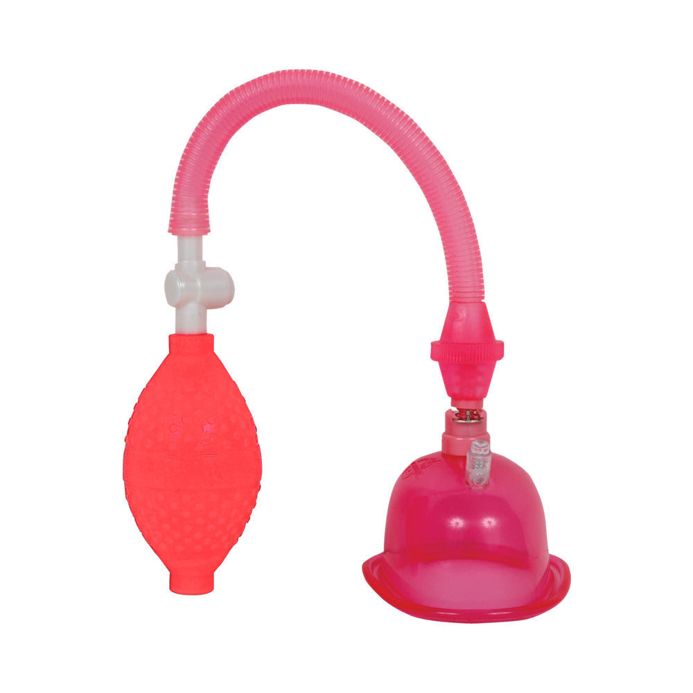 Pussy Pump Pink Doc Johnson body-safe suction device for enhanced sensitivity and responsiveness