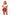 Seven Til Midnight 3 Piece School Girl Costume Red featured on model showcasing the top and skirt design.