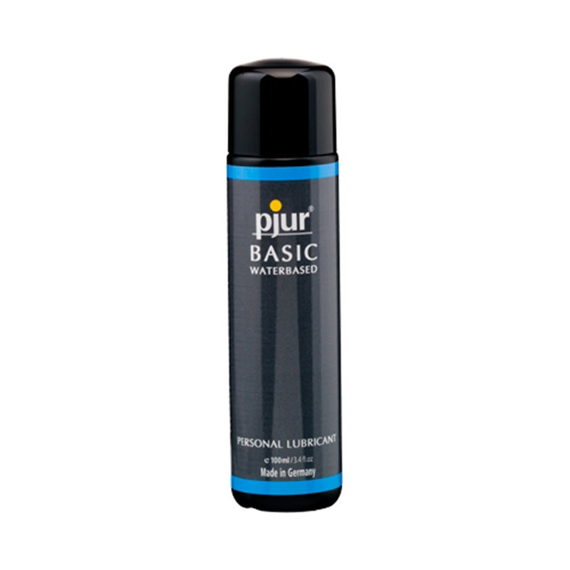 Pjur Basic Water-based Lubricant 100 ml personal lubricant bottle designed for smooth and long-lasting glide.