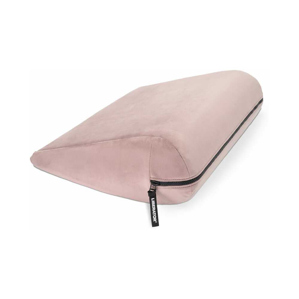 Liberator Jaz Original Rose Sex Positioning Pillow in soft microvelvet cover, perfect for enhancing intimacy and comfort.