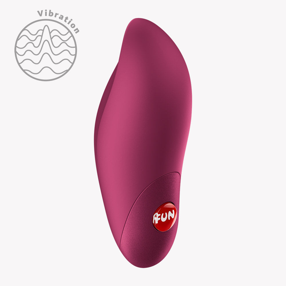 Fun Factory Charme Bullet Vibrator Wine Red in a sleek design features powerful vibrations for stimulating pleasure.