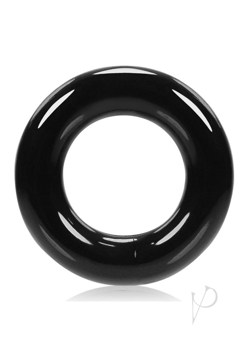 Oxballs OXR-1 Jelly Cock Ring Black sleek black cock ring for firmer erections and enhanced performance.