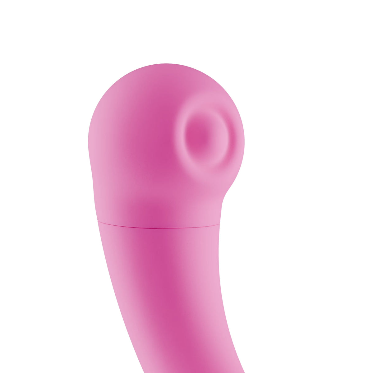 FemmeFunn Aluna Mini Vibrator Pink close-up of the soft pink design for personal pleasure.