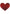 Peekaboo Stolen Kisses Hearts Pasties Red and Black heart-shaped pasty in bold red color.