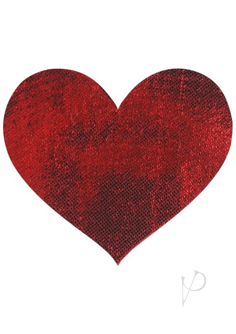 Peekaboo Stolen Kisses Hearts Pasties Red and Black heart-shaped pasty in bold red color.