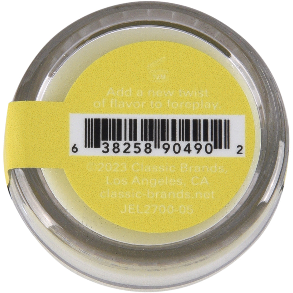 Nipple Nibblers Cocktail Lemon Drop 3 gm flavored pleasure balm with a vibrant yellow label.
