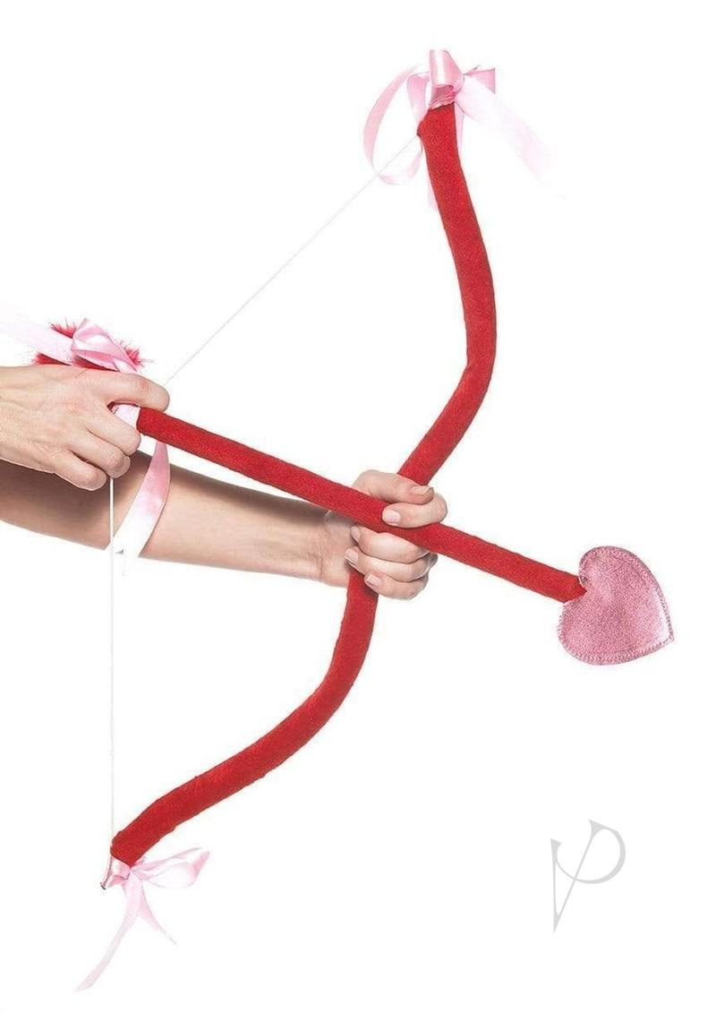 Leg Avenue 3 Piece Cupid Costume Kit One Size Red bow with pink ribbon and a heart-shaped tip.