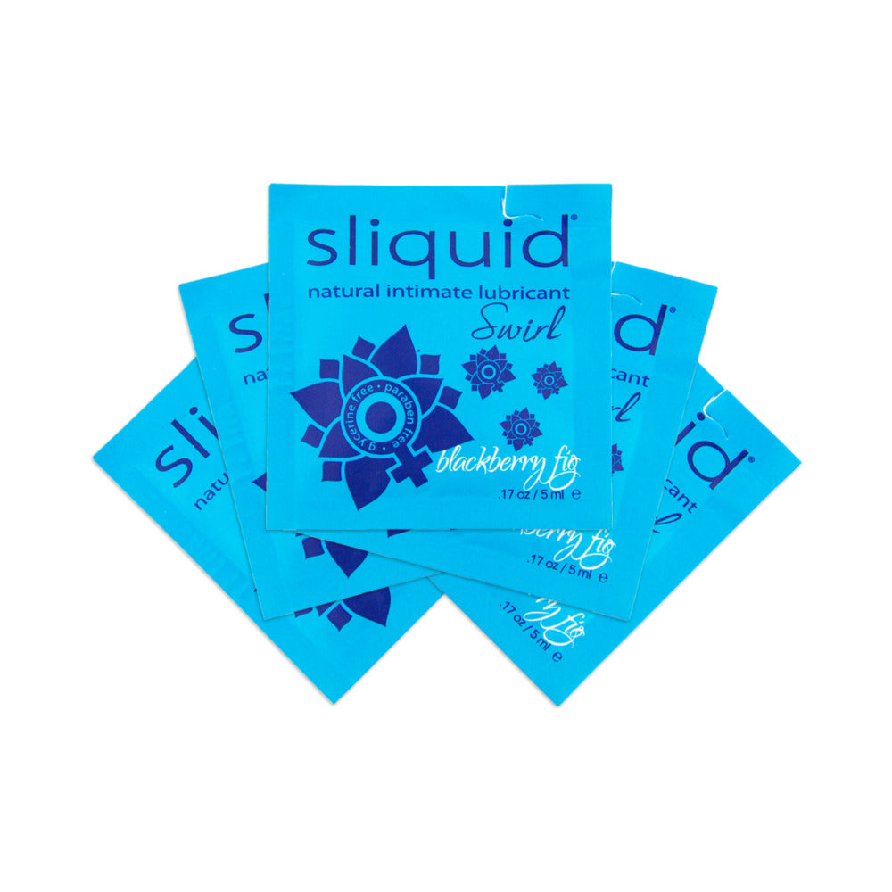 Sliquid Swirl Blackberry Fig 0.17 Oz Lube Pillows 200 Pack