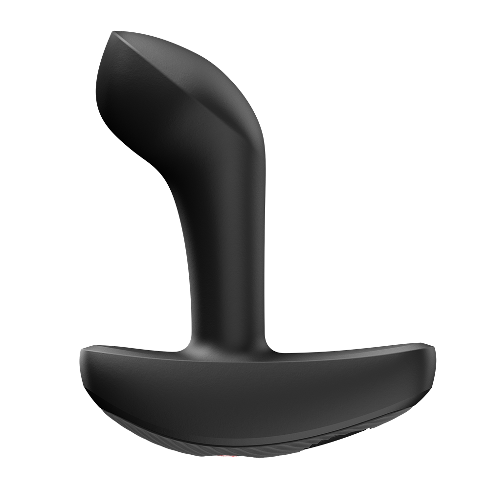 Fun Factory Bootie Vibe Anal Vibrator Black side view showcasing sleek design and ergonomic shape.