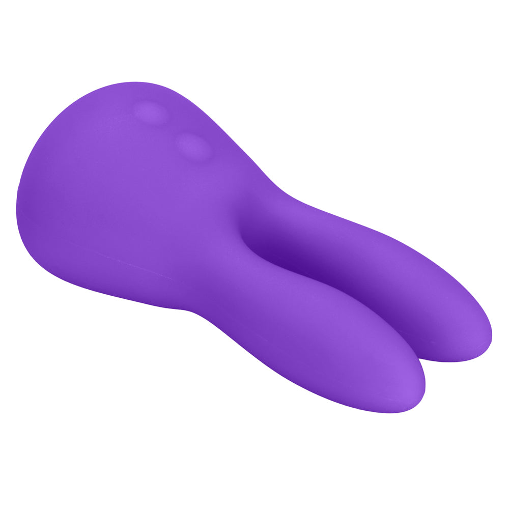 Mini Marvels Silicone Marvelous Bunny Vibrator Purple, a cute travel-ready purple bunny-shaped stimulator.