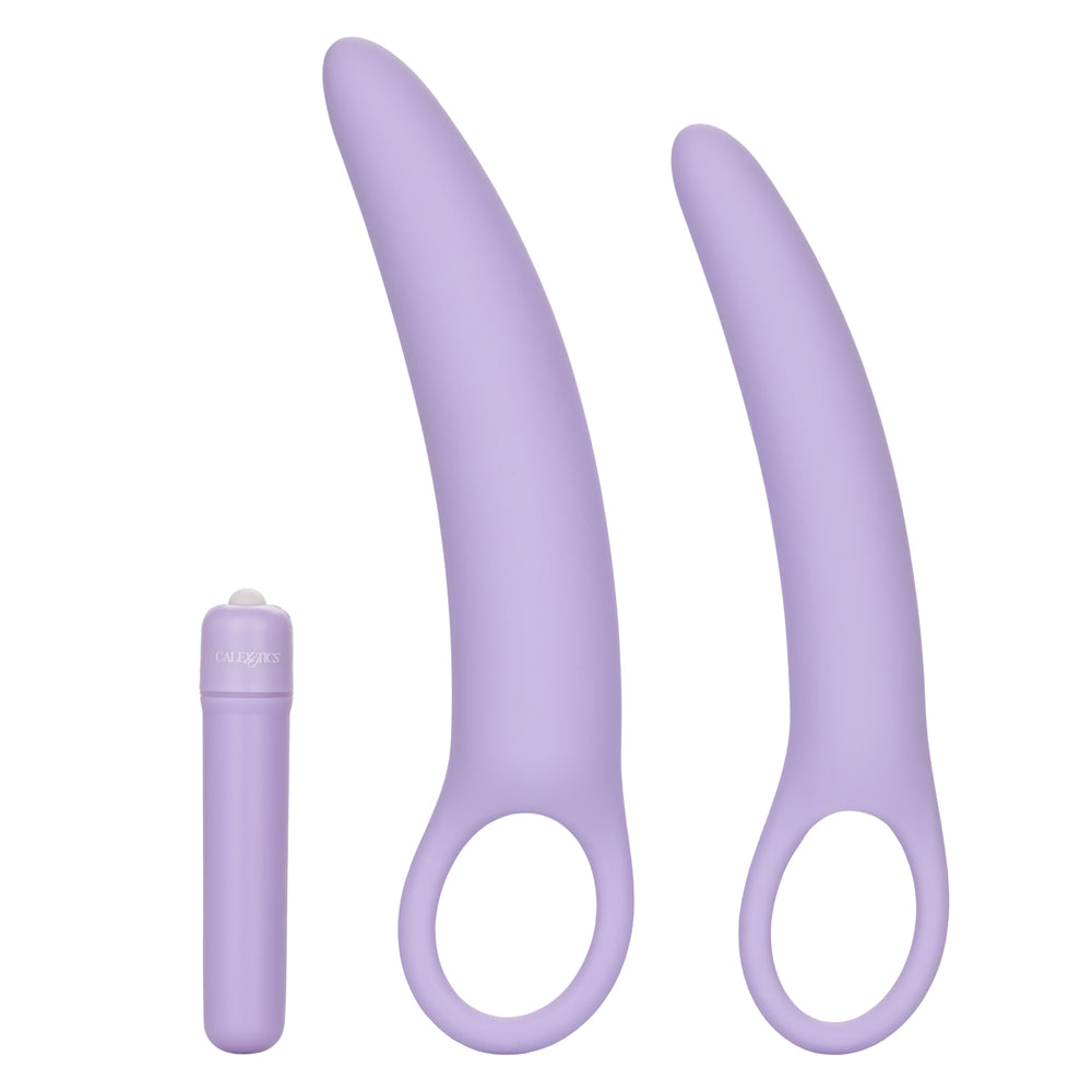Dr Laura Berman Isabelle Set of 2 Vibrating Dilators featuring silicone design and removable bullet vibrator.