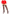 Leg Avenue Sheer Polka Dot Cherry Thigh Highs Black Red paired with a red skirt for a playful look.