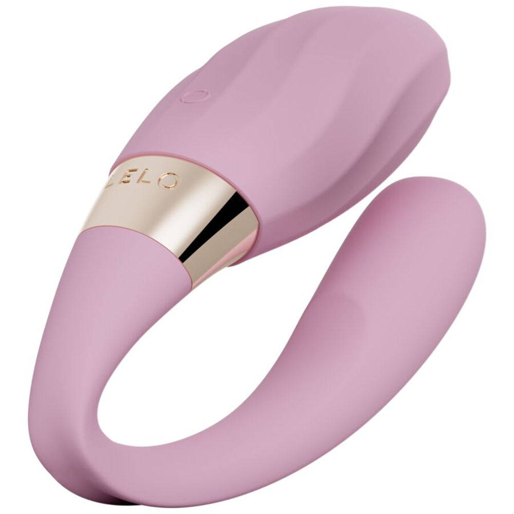 Lelo Tiani Twist Dual Action Couples Massager Soft Pink with ergonomic design and dual-action features.