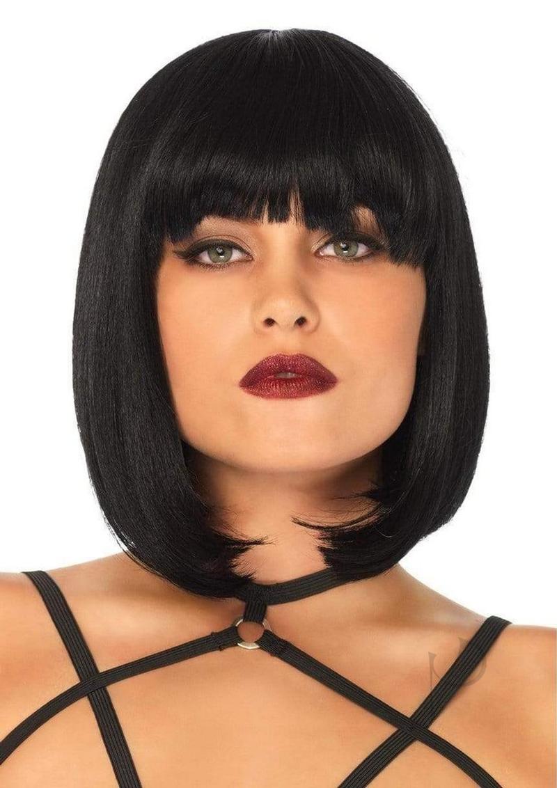 Leg Avenue Short Natural Bob Wig One Size Black